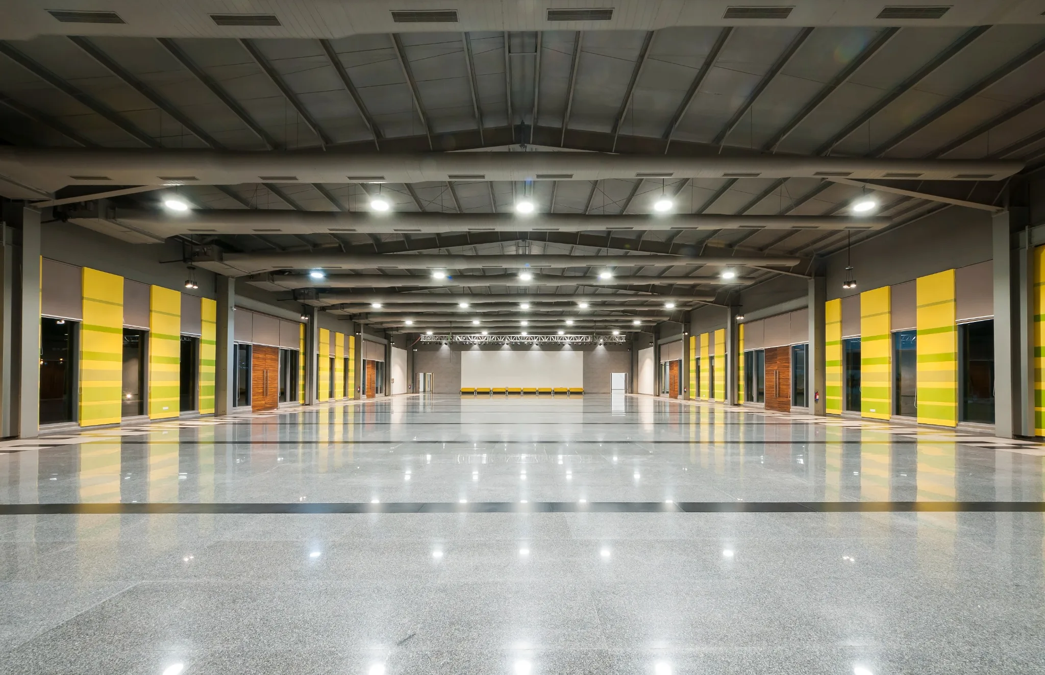 Auspecius hall night interior