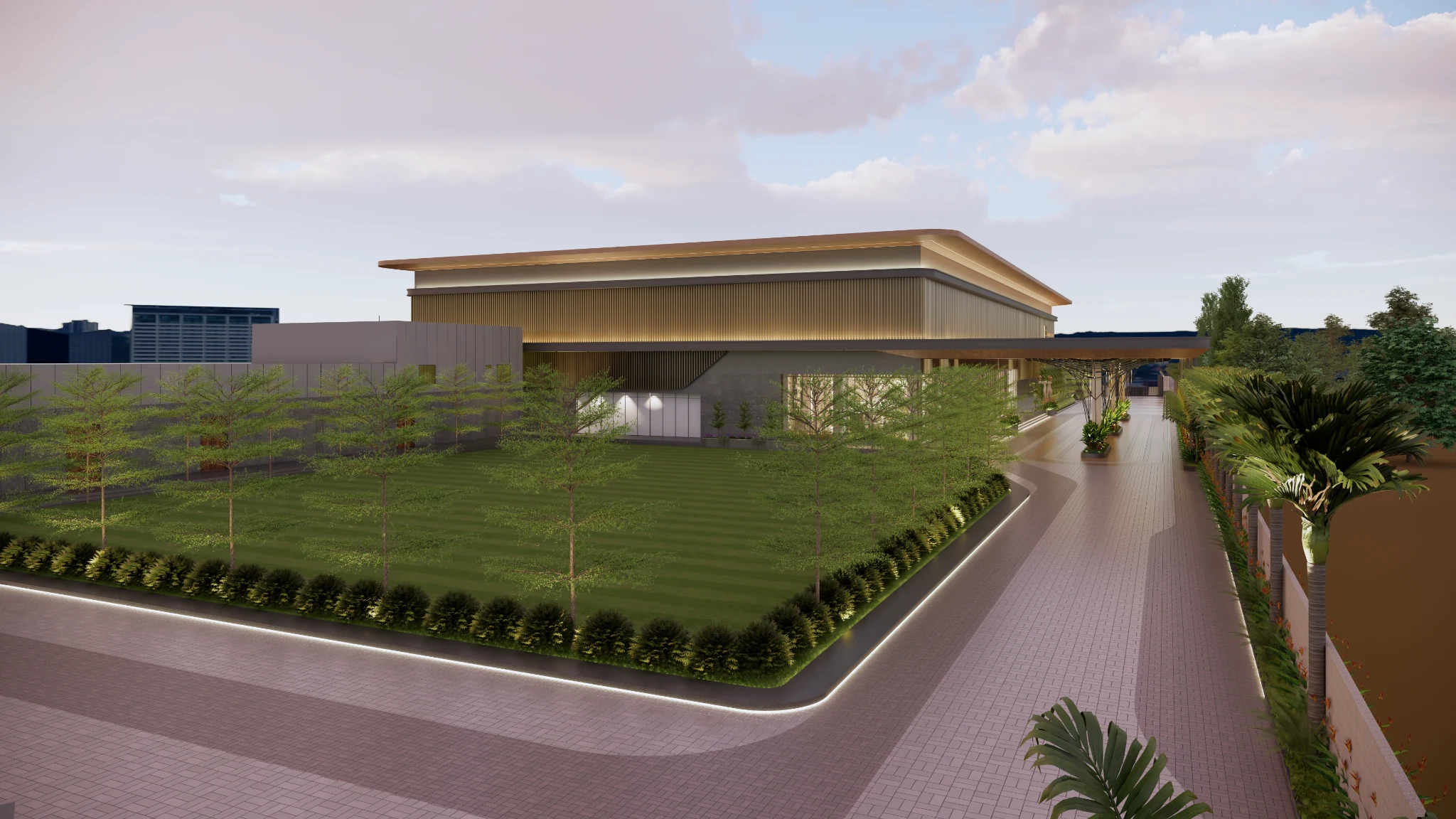 HY-ONE banquet hall perspective