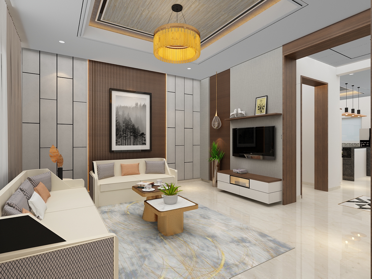 Prestine Villa Drawing Room View 04