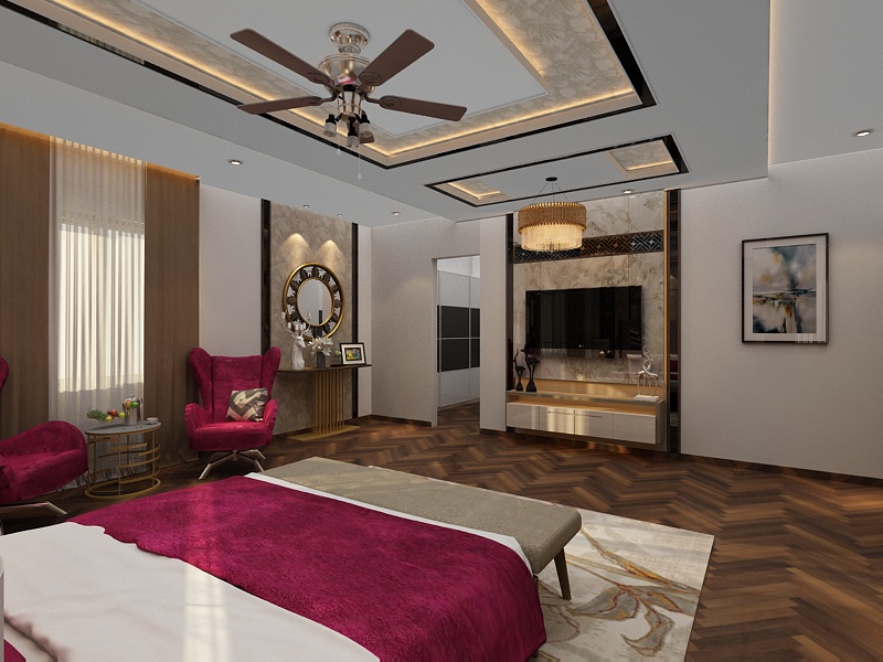 Prestine Villa Master Bedroom View 02